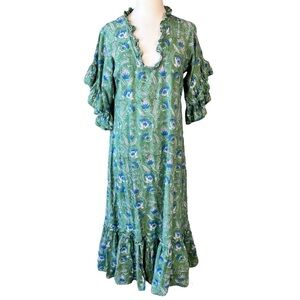 FITZROY & WILLA soleil mini dress in green goddess